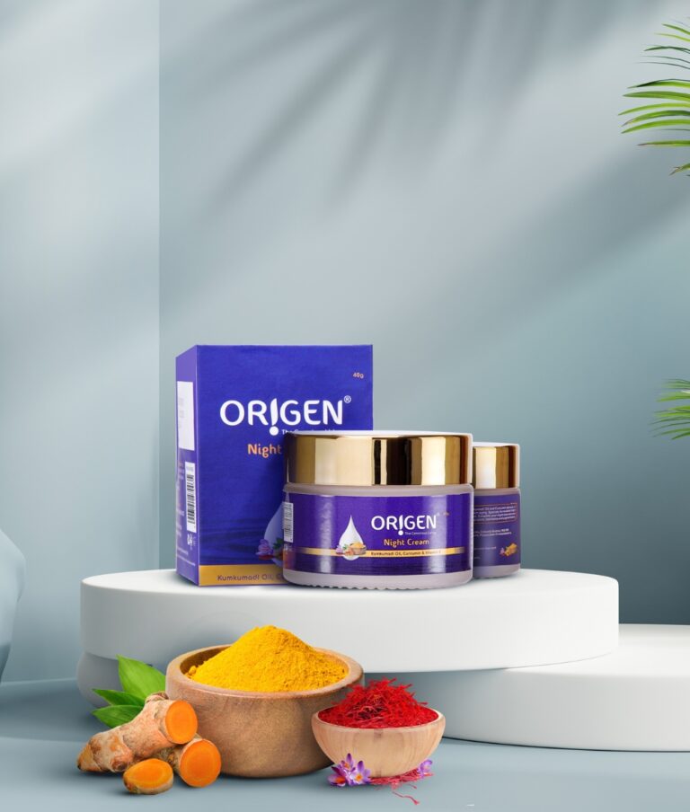 Night Cream with Kumkumadi Oil, Vitamin E & Curcumin Extracts -Reduce Skin Aging & Moisturize Skin