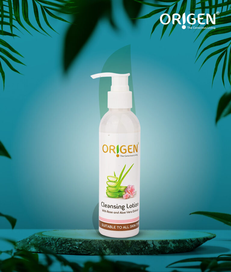 Cleansing Lotion With Rose & Aloe Vera Extract For Pure Skin.