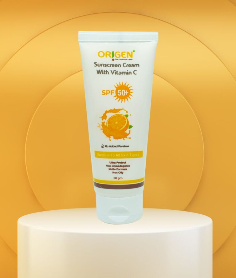 Sunscreen with SPF 50+ with Vitamin C